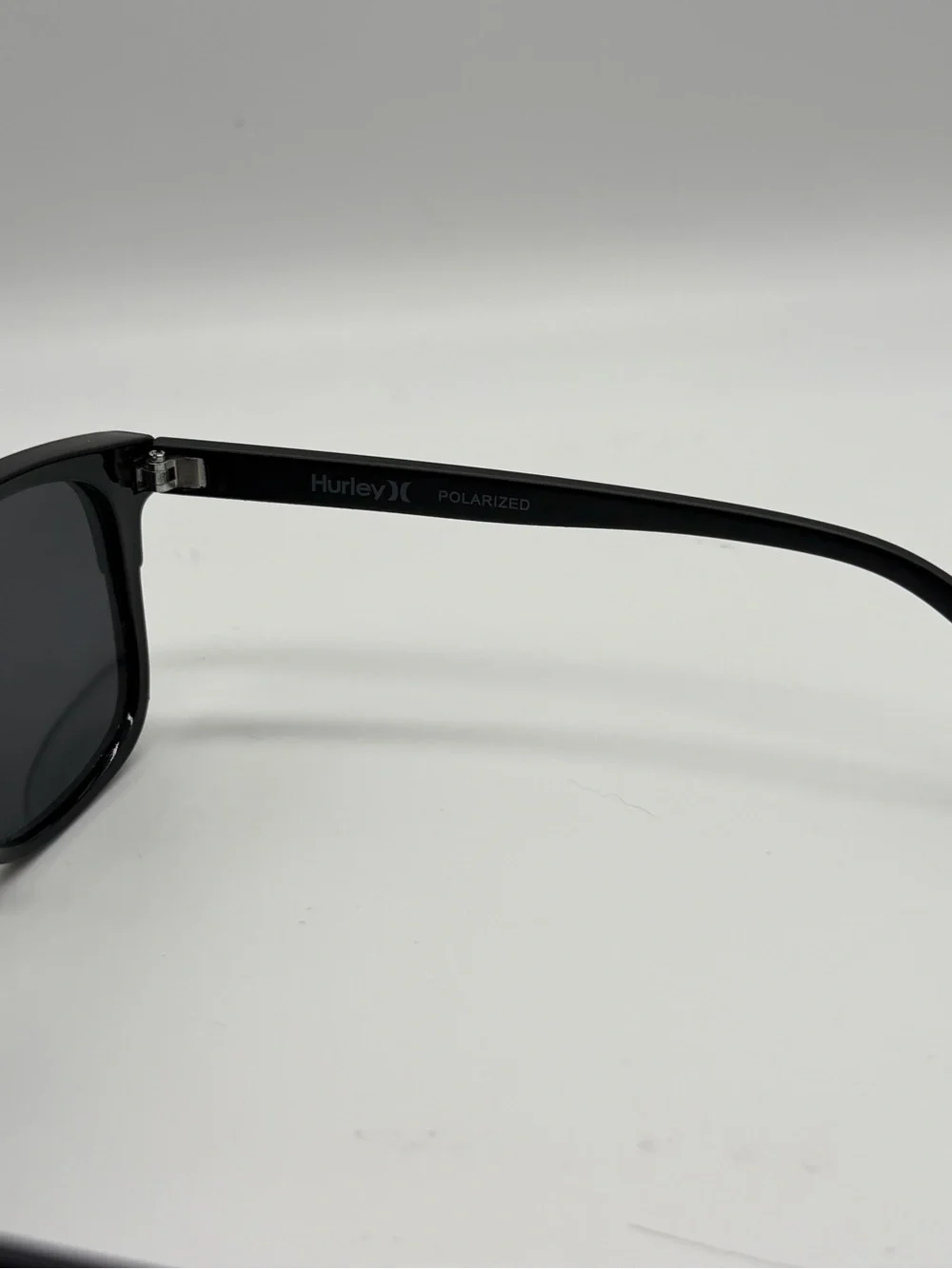 Hurley Matte Black Rectangular Sunglasses